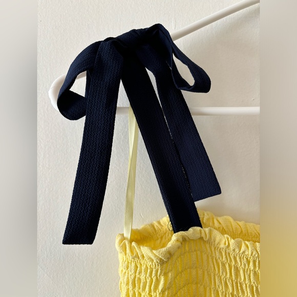 Colour Block Maxi Dress Bow Straps - Picture 2 of 6